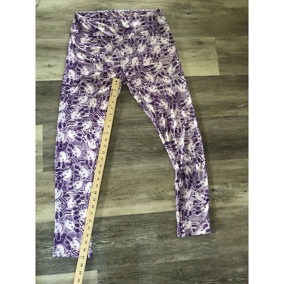 Disney OS One Size Leggings Mickey Mouse Lavender Lularoe - Picture 2 of 9